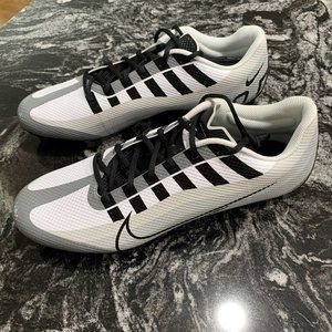 Nike Vapor Edge Speed 360 Men's 9.5 White Black Gray Football Cleats